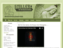 Tablet Screenshot of grabmale-stiller.de